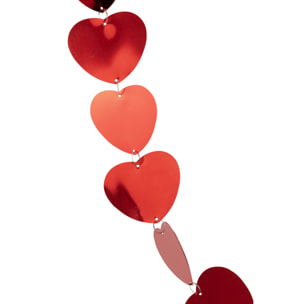 J-Line guirlande Coeur - pvc - rouge