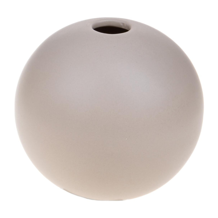 Vaso Sfera D.12 Cm - Pezzi 3 - 12,3X11,5X12,3cm - Colore: Grigio - Bianchi Dino - Decori Casa E Complementi