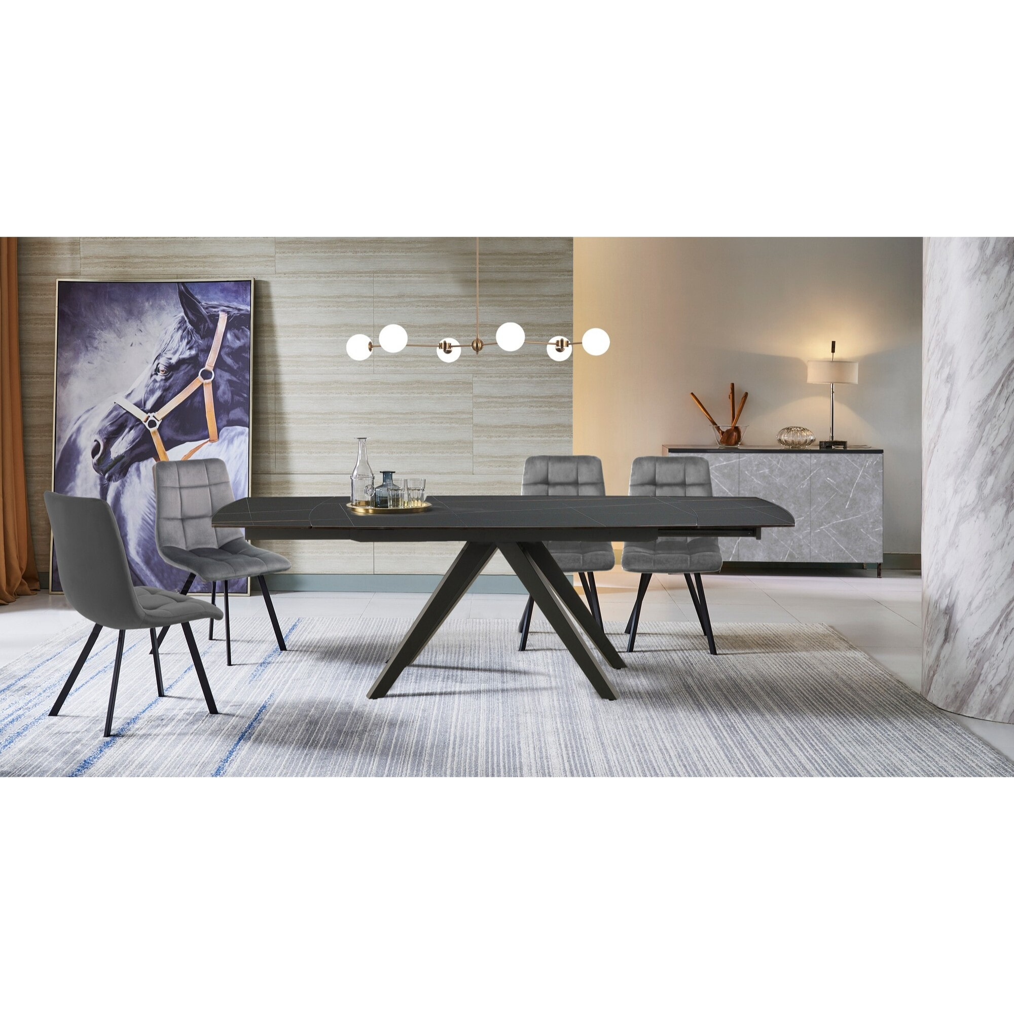 Tomasucci Table extensible SHIN BLACK MARBLE