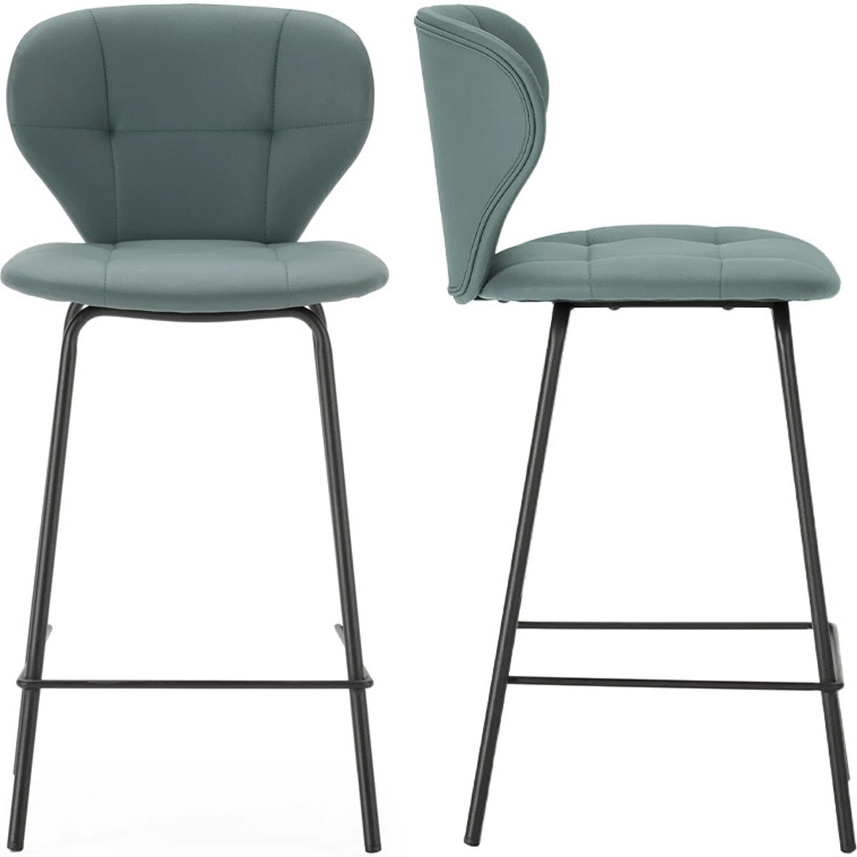 Lot de 2 tabourets en tissu - SVEA