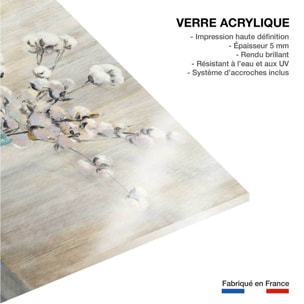 Tableau Bouquet et fleurs de coton Tableau plexiglas