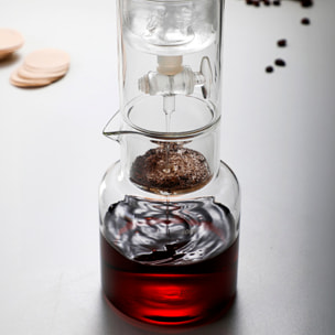 Cafetera de goteo para café frío de 600ml. Con ajuste de velocidad de goteo.