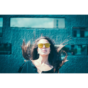 Gafas de sol PALO ALTO RIGA - Mate demi marrón / Plana revo dorado