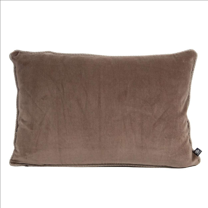 Coussin en velours réversible - Taupe