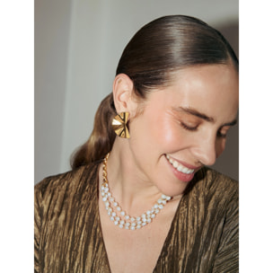 Orecchini Amara in Acciaio Placcato Oro