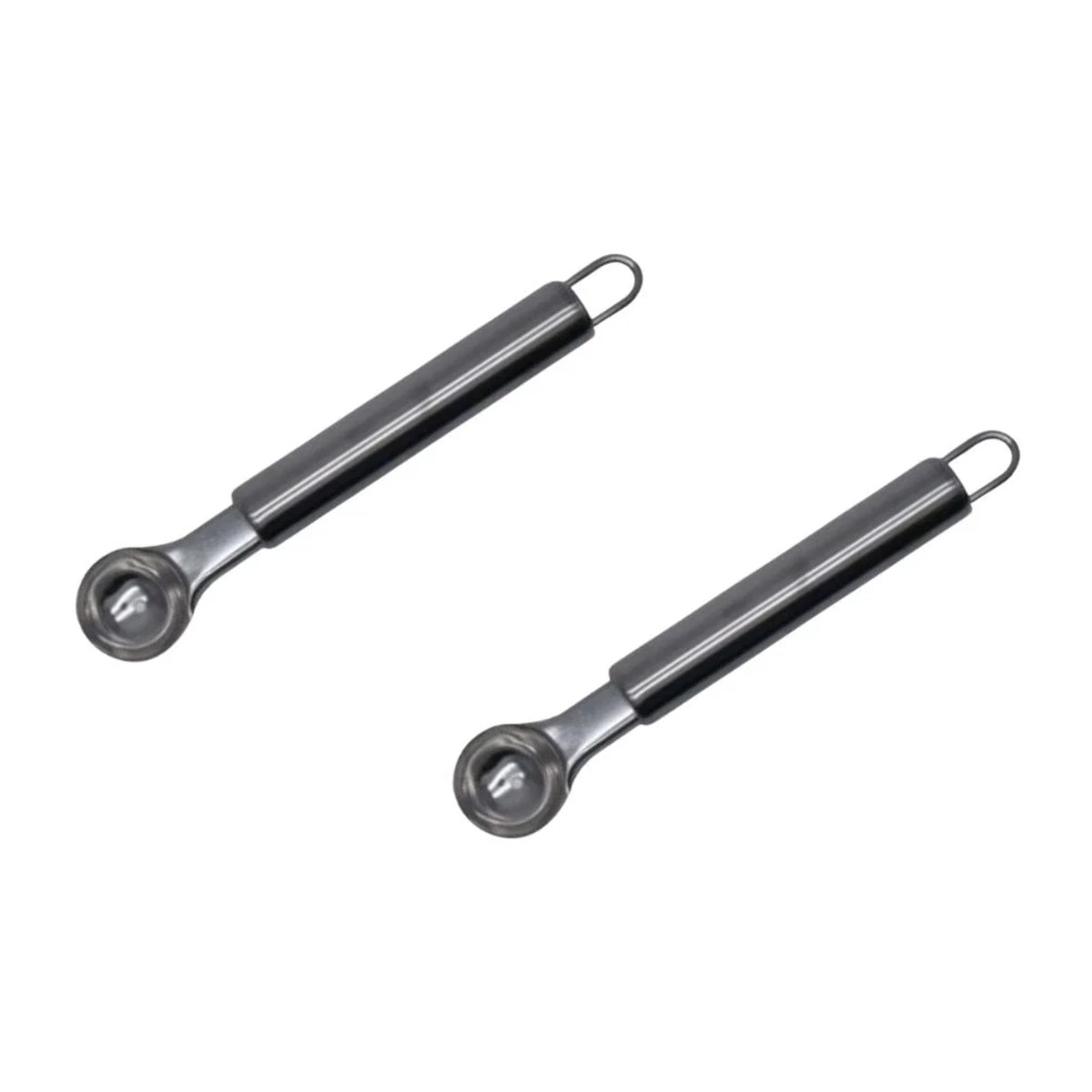 Set de 2 ustensiles de cuisine cuillère à melon en inox Fackelmann Elemental