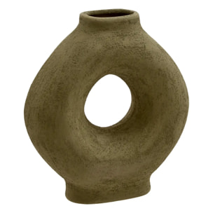 Vase en céramique Brea H.23cm vert