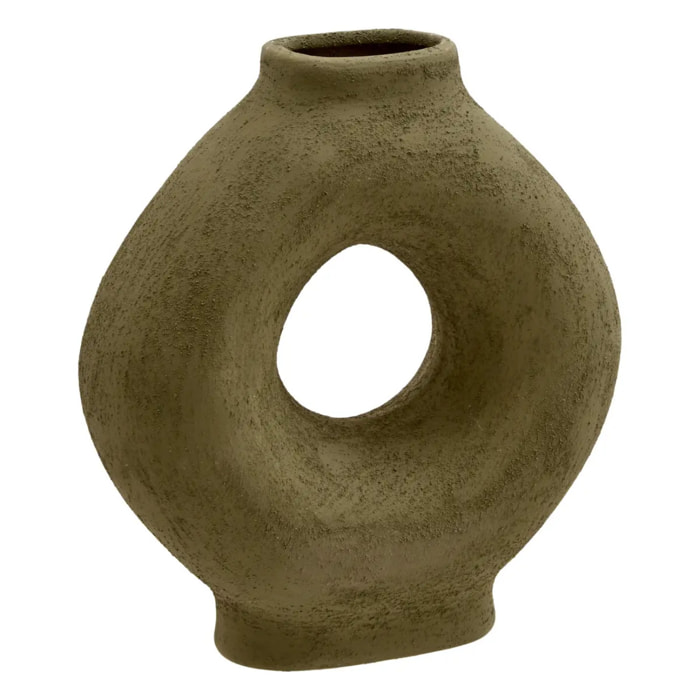 Vase en céramique Brea H.23cm vert