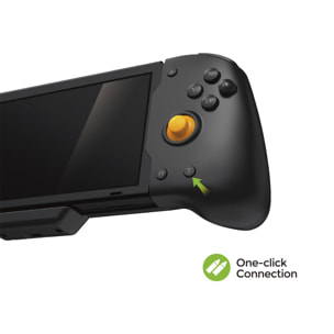 Impugnatura controller compatibile con Nintendo Switch TNS-0160B1. Motori a vibrazione, sensori giroscopici, elevata ergonomia. Include custodia semirigida.