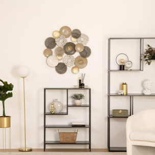 Déco murale "Léana" - métal 80x80 cm