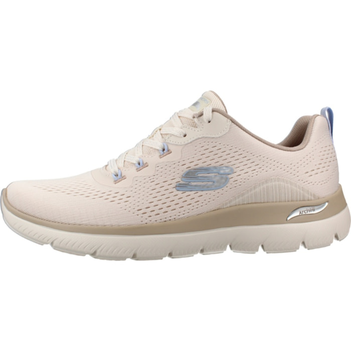 Sneakers De  Mujer 150754s Arch Fit Summits Daily Flow Beis