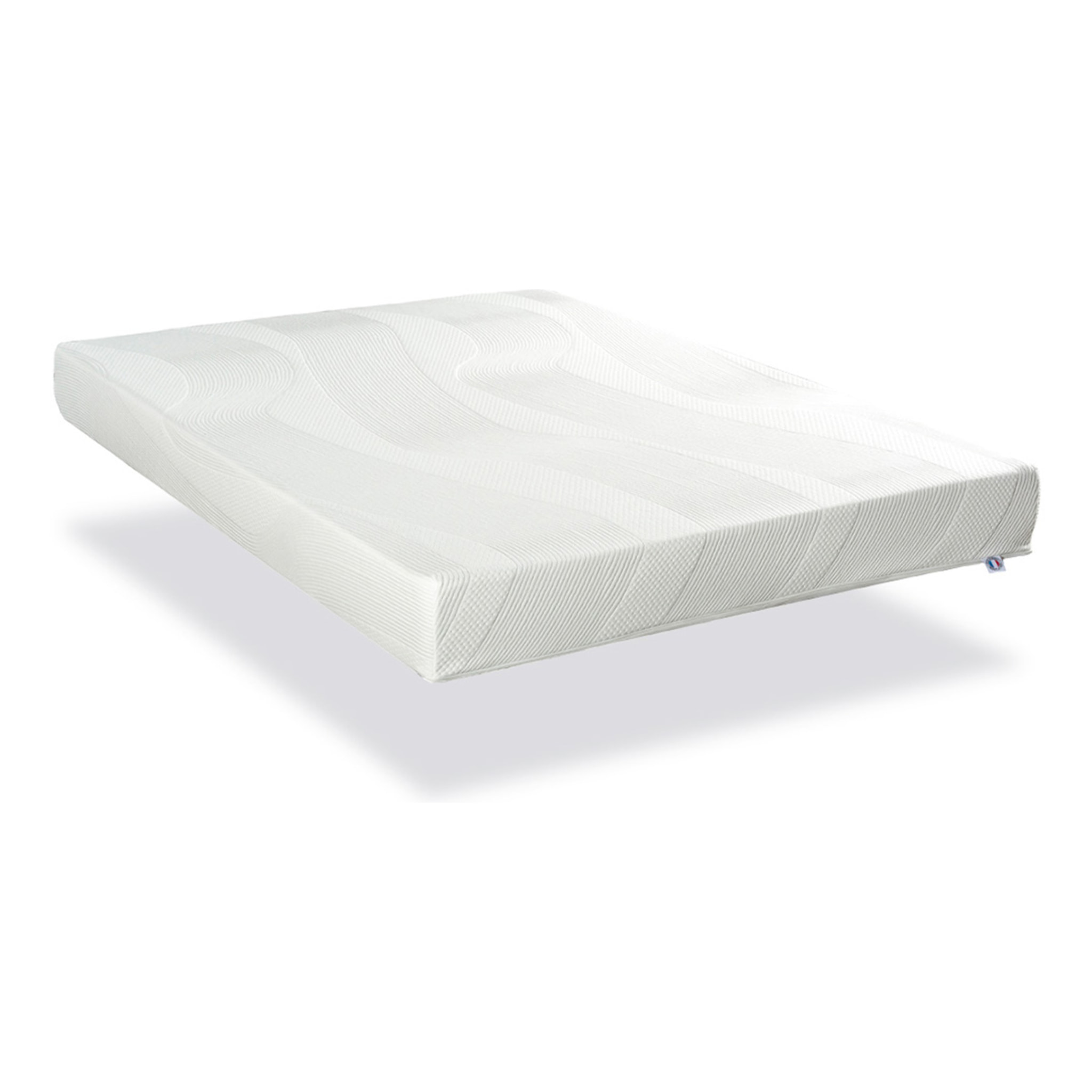 Matelas Paris, Soutien Ferme, 24 cm, Mémoire de Forme & Mousse Haute Densité, Fabrication Française, Déhoussable
