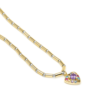 Collar Aldra acabado oro amarillo 18k