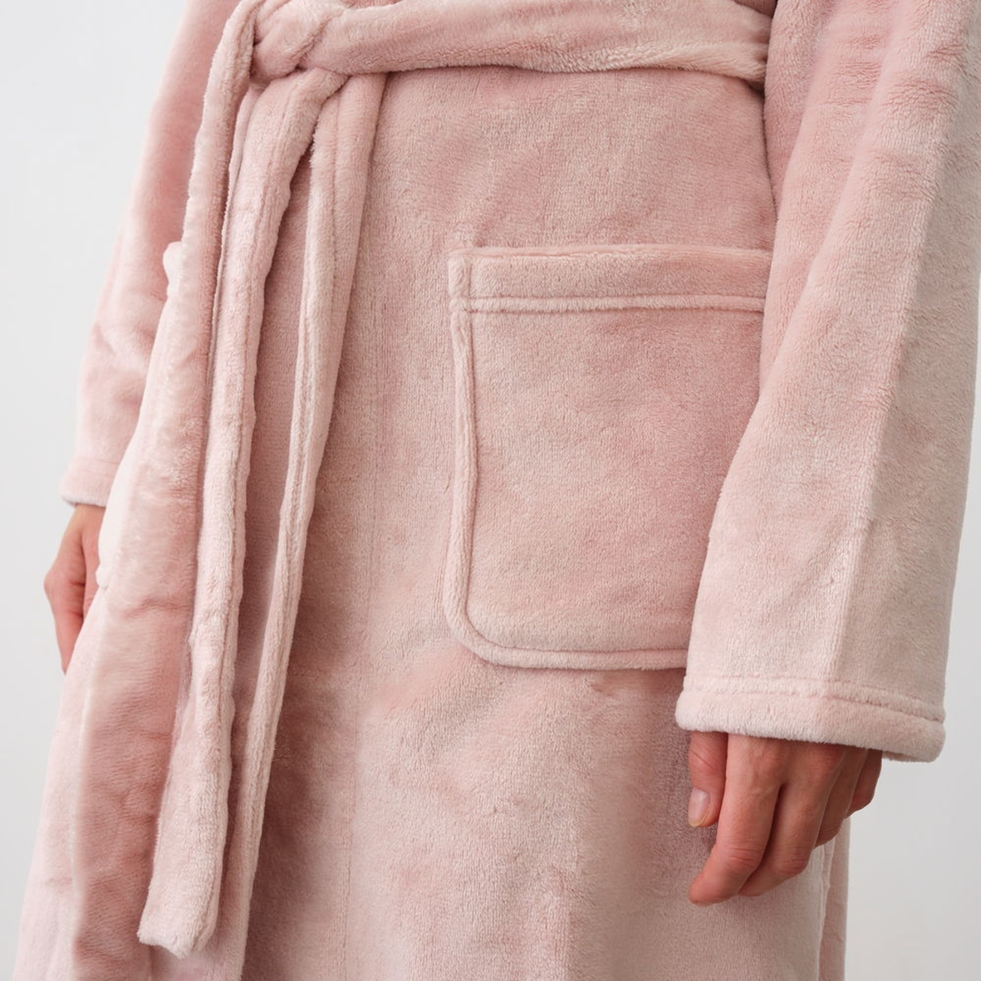 Bata tejido polar Cosal color rosa Poliéster