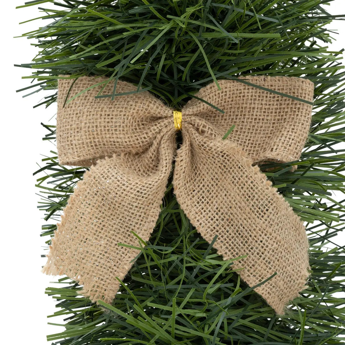 Guirlande boa 5 nœuds jute 20cmx2,7m 6 plis vert