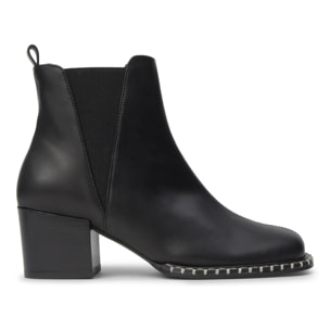 Botín de tacón Neandra en napa con cierre elástico