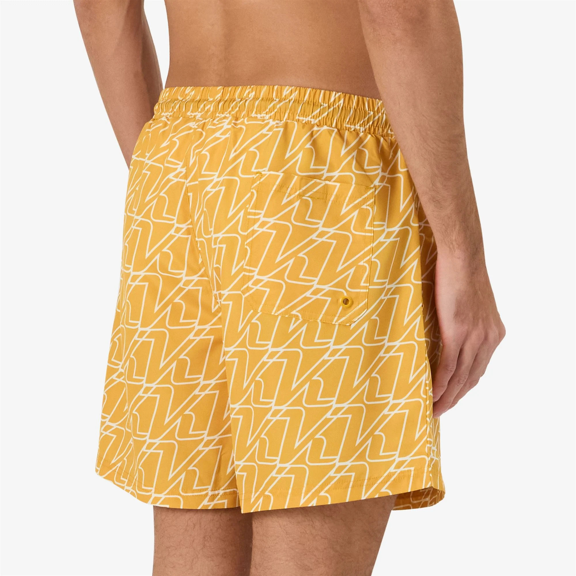 Kappa - Costumi da Bagno Uomo Giallo - Logo Gucino