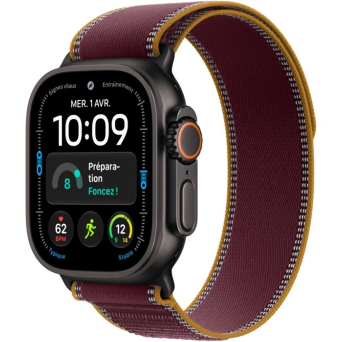 Montre connectée APPLE WATCH Ultra 4 49mm Tit Noir / B Trail M/L Cell