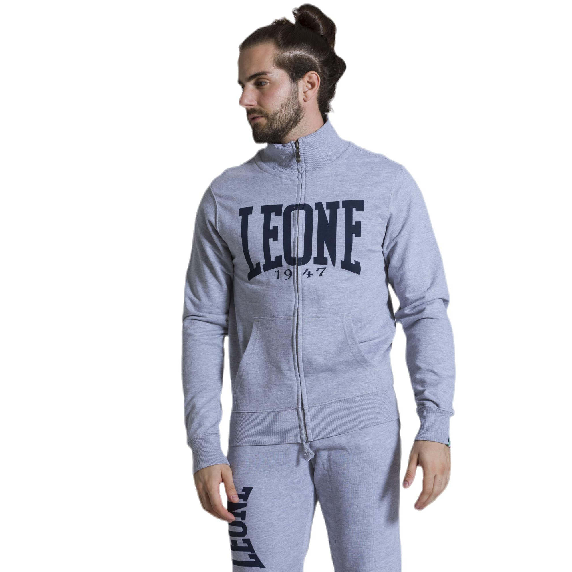 Sudadera de hombre con cuello alzado y cremallera Leone 1947 Apparel