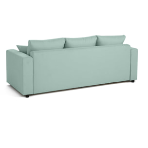 Regala - canapé 3 places - convertible avec coffre - en tissu - Bleu ciel
