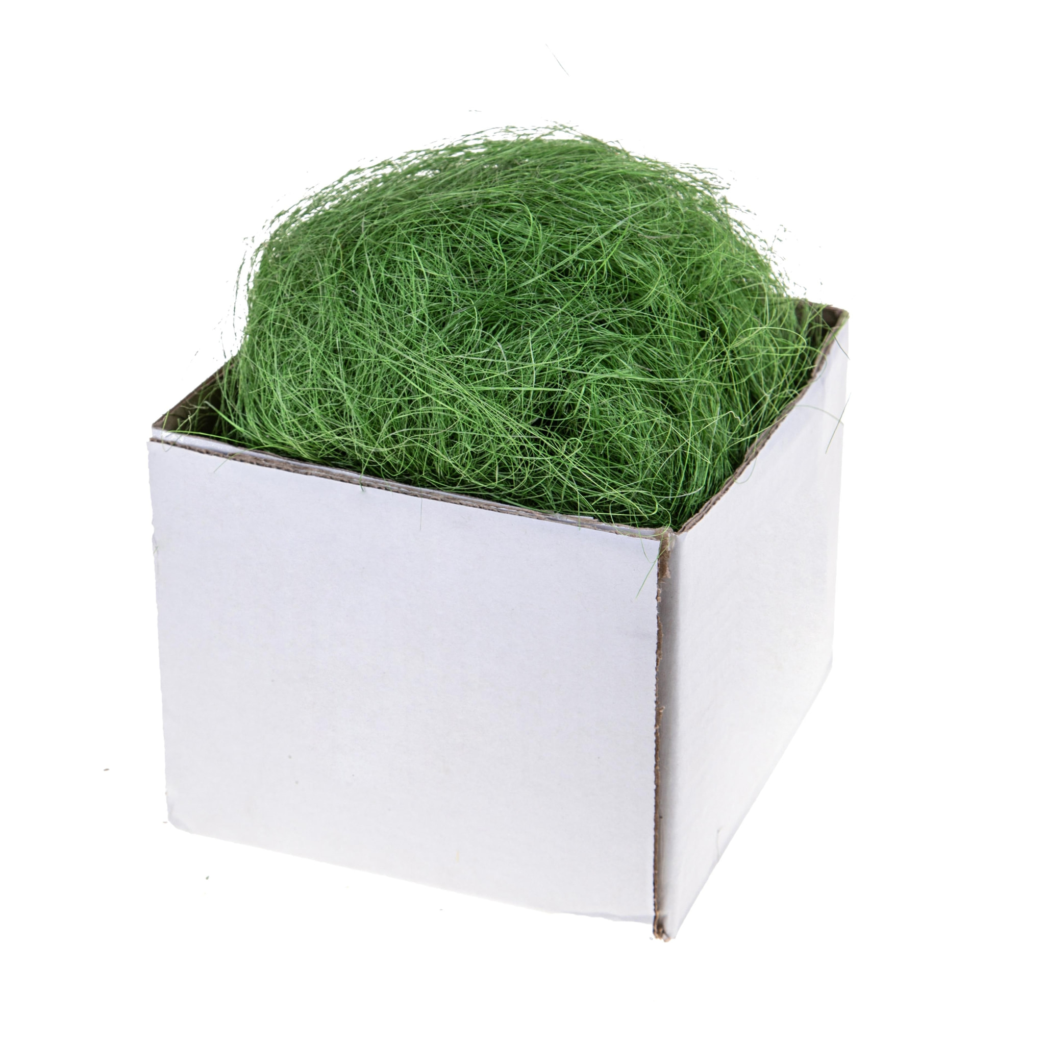 Sisal 200 Gr C.A. Box  - Pezzi 2 - 24X18,5X10 - Colore: Verde - Bianchi Dino - Prodotti Naturali Fiori E Rami Essiccati