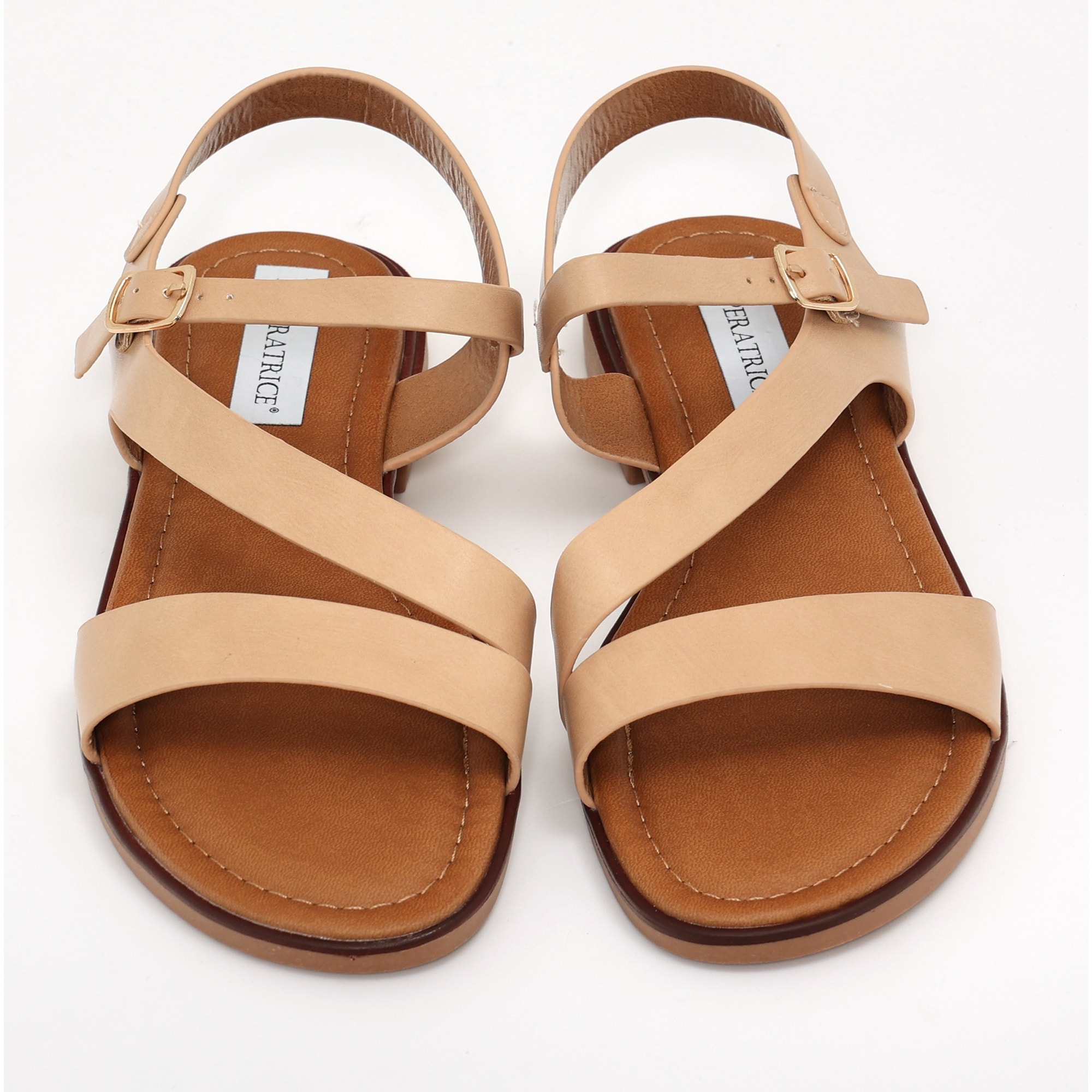 Sandali bassi in simil pelle