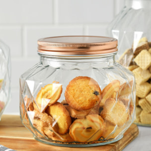 Bote de Vidrio – Recipiente de Almacenaje para Cocina con Tapa, Ideal para Pasta, Cereales y Alimentos Secos Renberg Signature