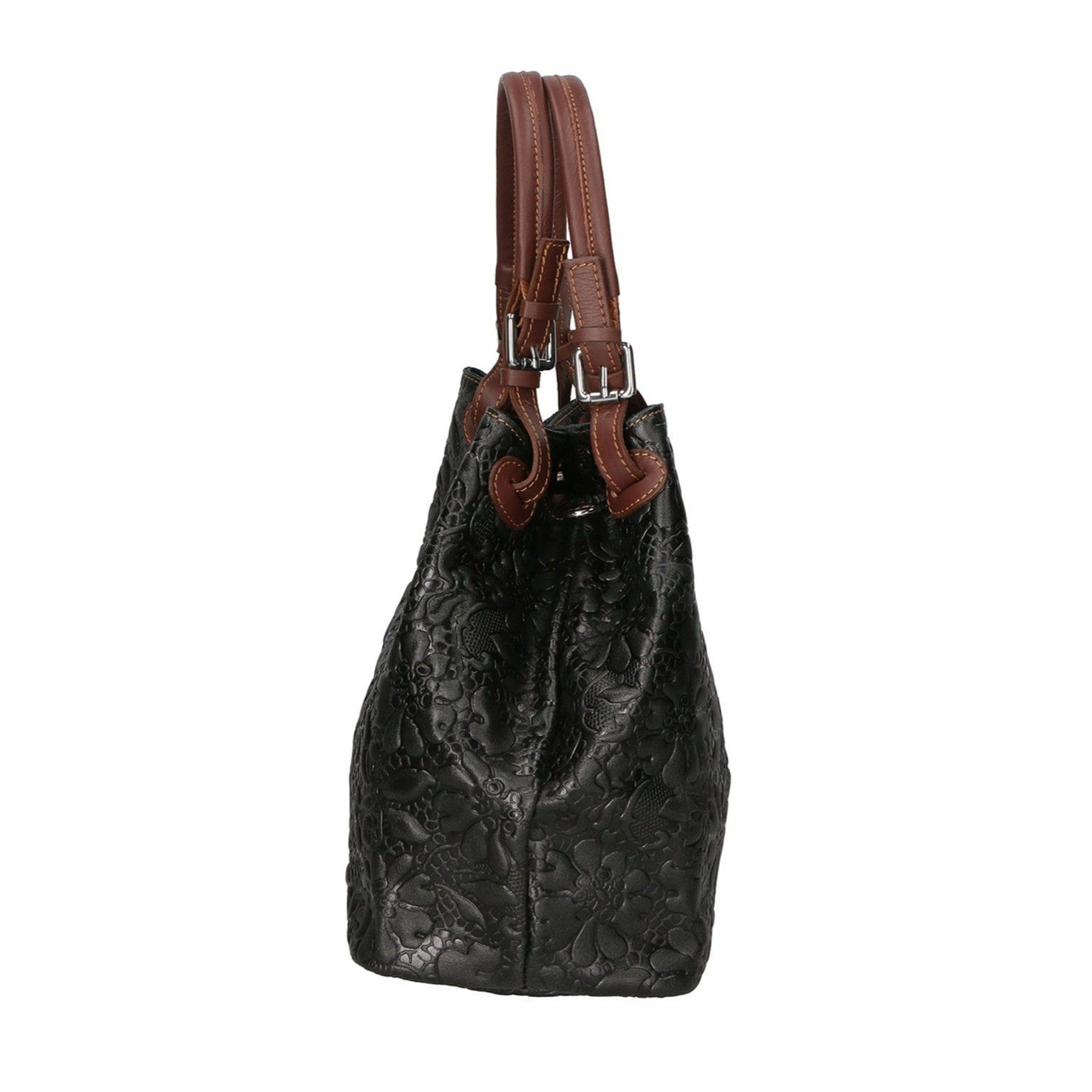 Borsa a mano da donna - Modello Elenia - Vera pelle - 33.0 x 29.0 x 16.0 cm