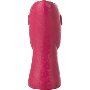 J-Line Vase Visage Extérieur - ciment - fuchsia