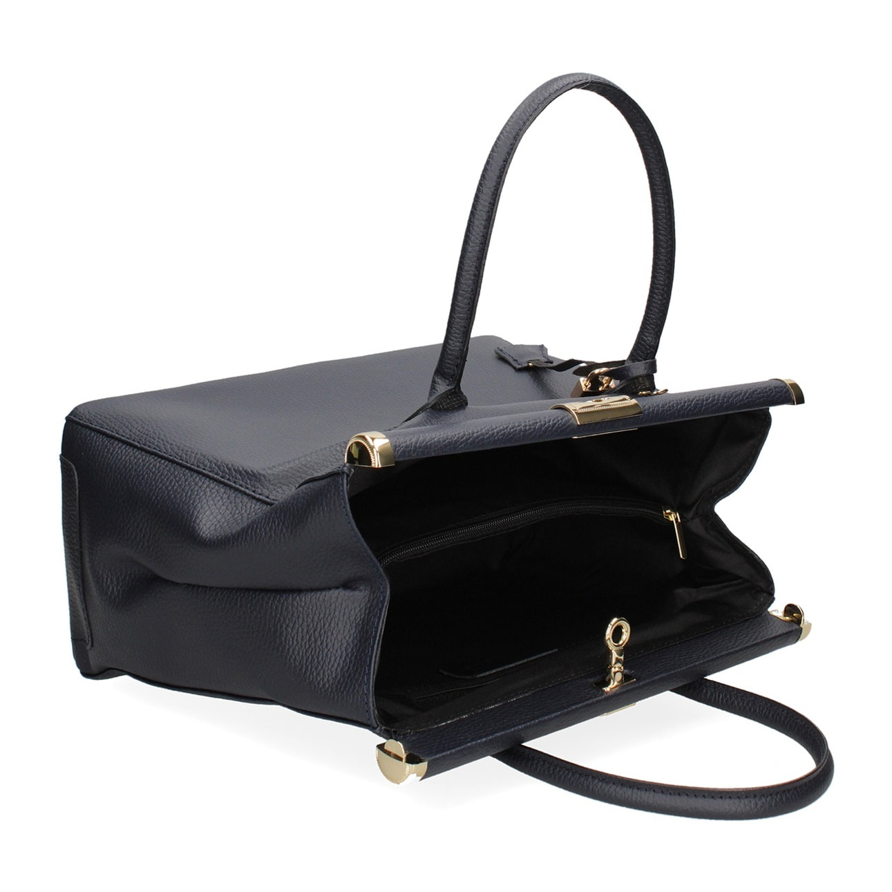 Borsa a mano da donna - Modello Aleria - Vera pelle - 35.0 x 26.0 x 16.0 cm