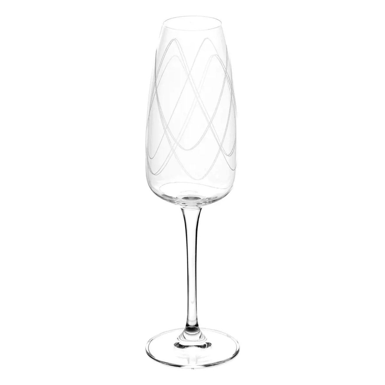 Lot de 4 flûtes à champagne Talia cristallin