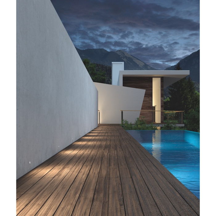 LEDS C4 Empotrable de suelo IP66-IP67 Rim ø20mm LED 0.5 Blanco neutro - 4000K Acero inoxidable AISI 316 4lm