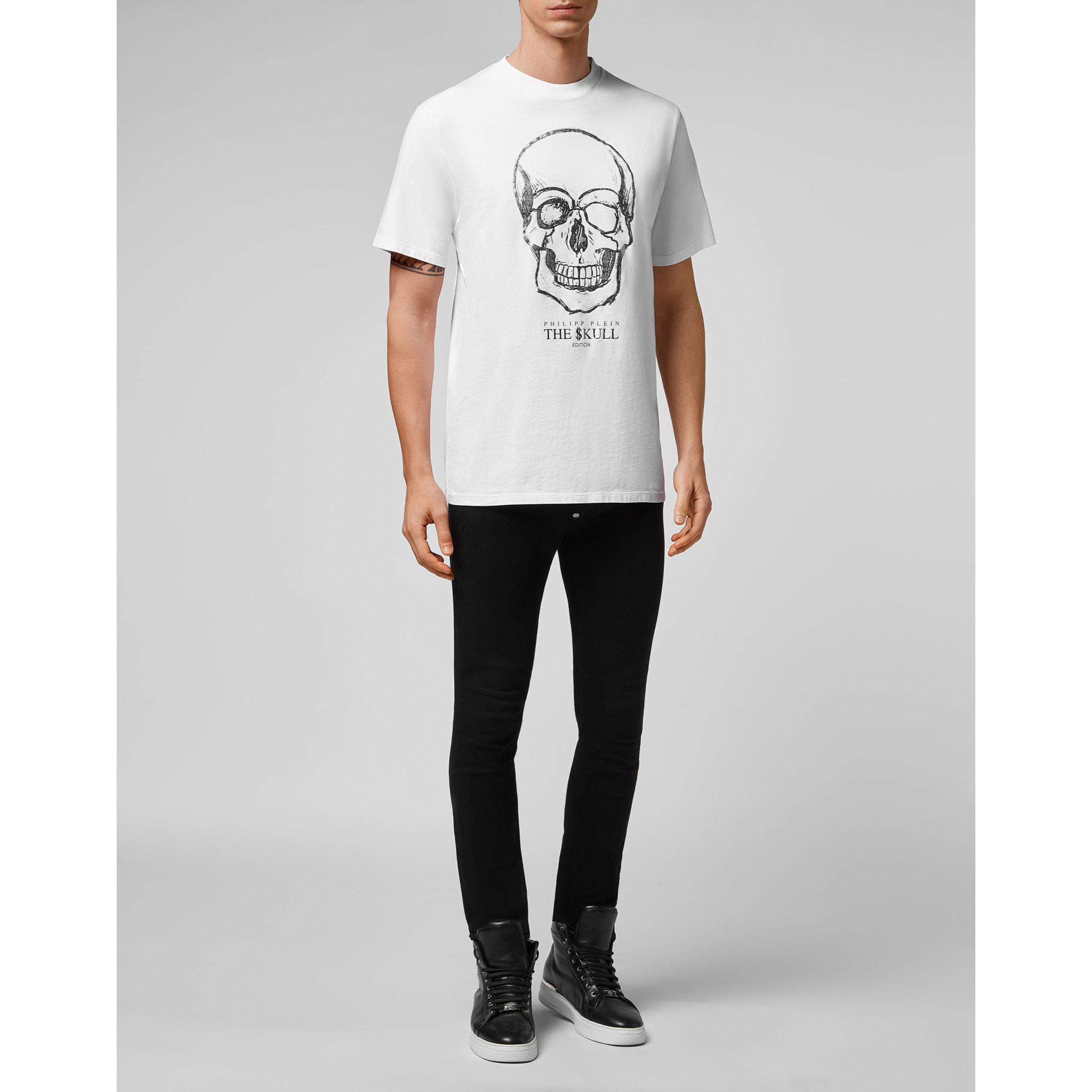 PHILIPP PLEIN Camiseta Cuello Redondo SKULL