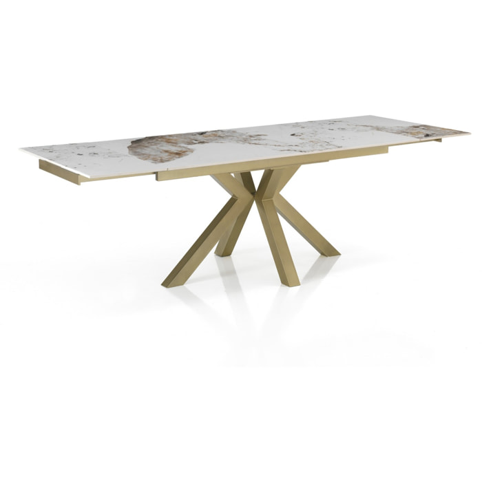 Oresteluchetta Tavolo allungabile DILLER ONICE GOLD