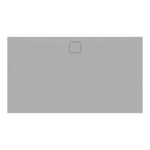 Vision Receveur de douche 140x80cm + Siphon Eslim90. Marbre coulé, gris (SATSVVI14080S-S)