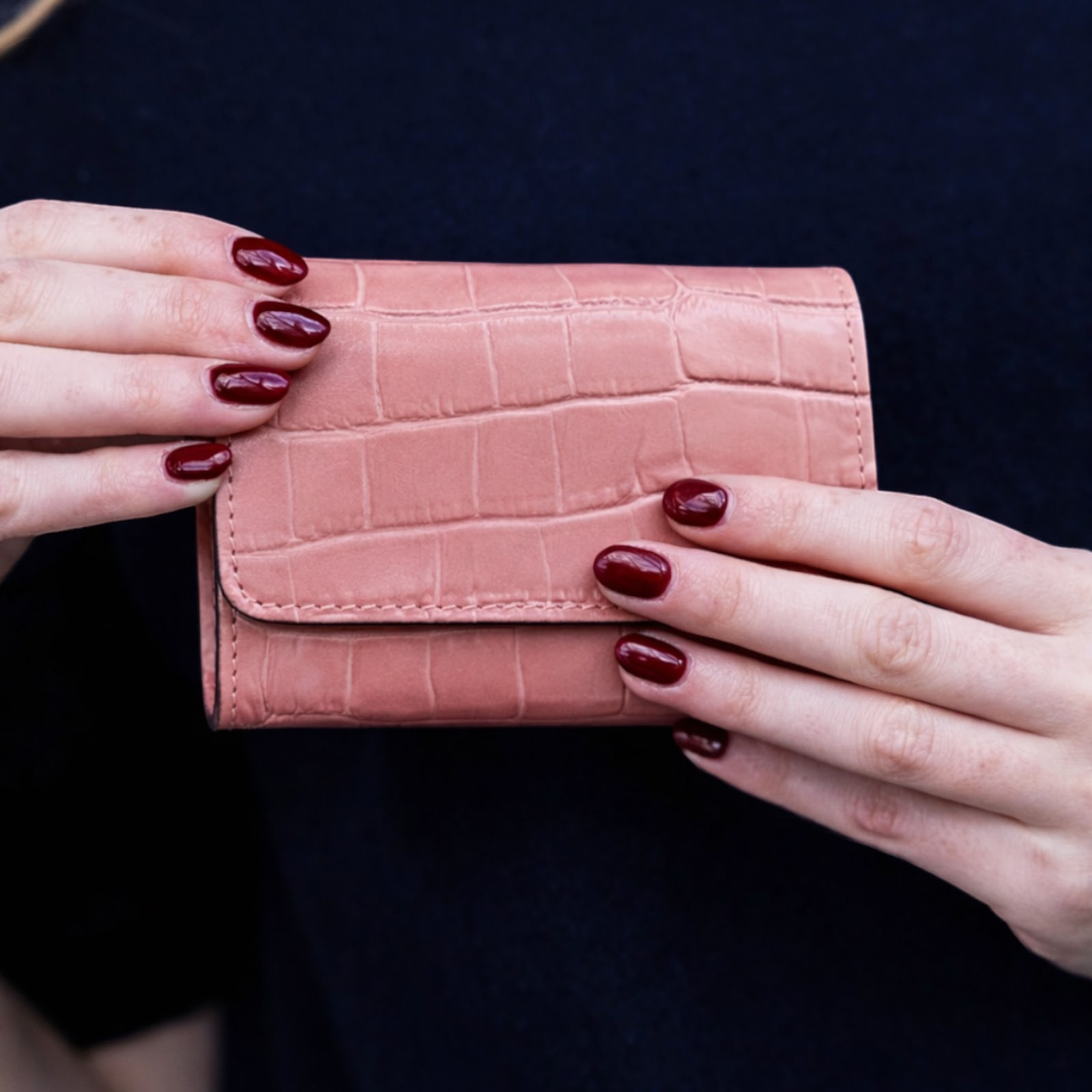 Portafoglio Cheval Firenze Cosmo Mini Croc Rosa