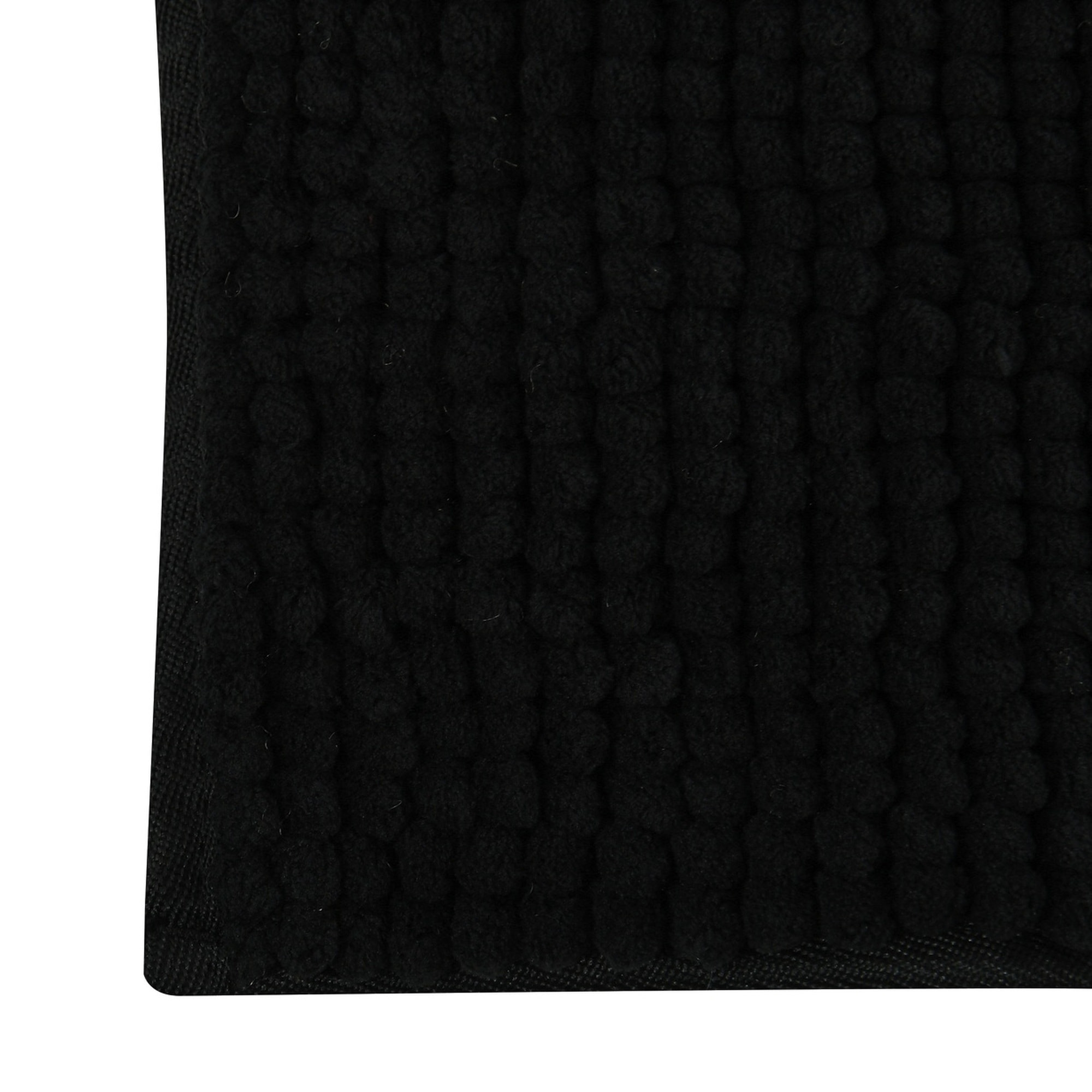 ALFOMBRA DE BAÑO CHENILLE 50X80 CM NEGRO