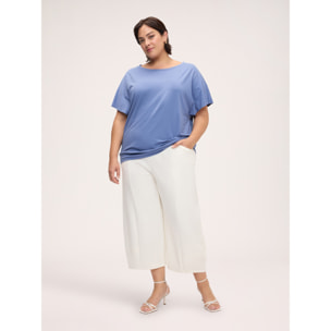 Fiorella Rubino - Camiseta de punto de viscosa - Azul