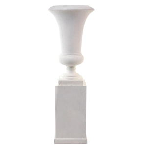 Set Vaso+Colonna. Misure 46X76 - Pezzi 1 - Pezzi 1 - 46X136X46cm - Colore: Bianco - Bianchi Dino