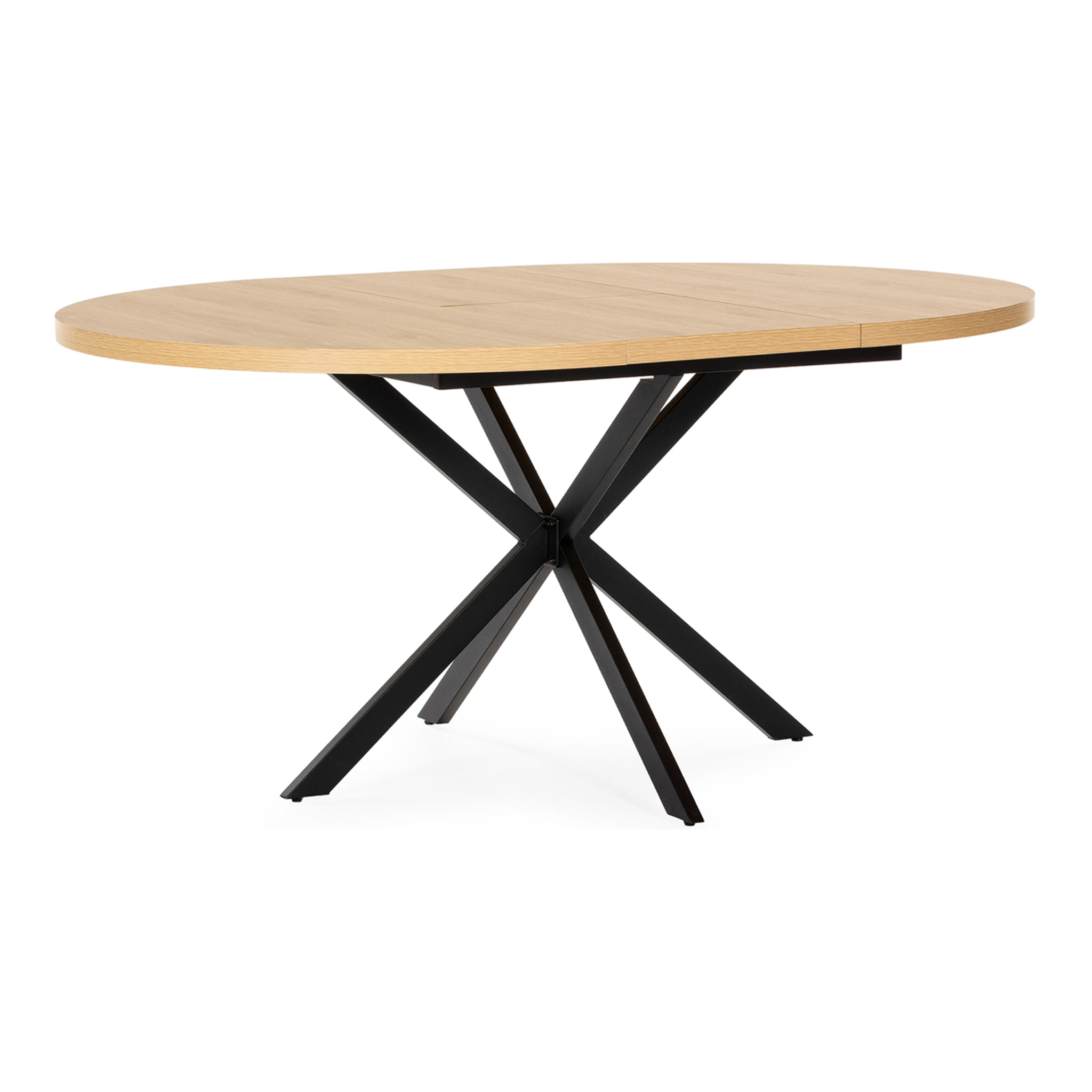 Mesa redonda extensible Murano efecto Roble, 120-160 cm