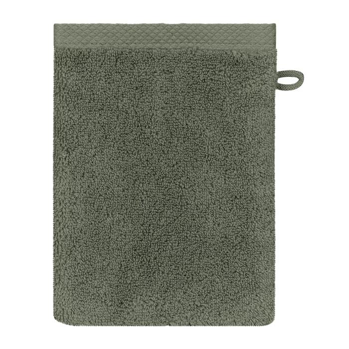 Gant de toilette Elea kaki