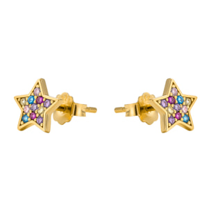 Pendientes Lalo acabado oro amarillo 18k