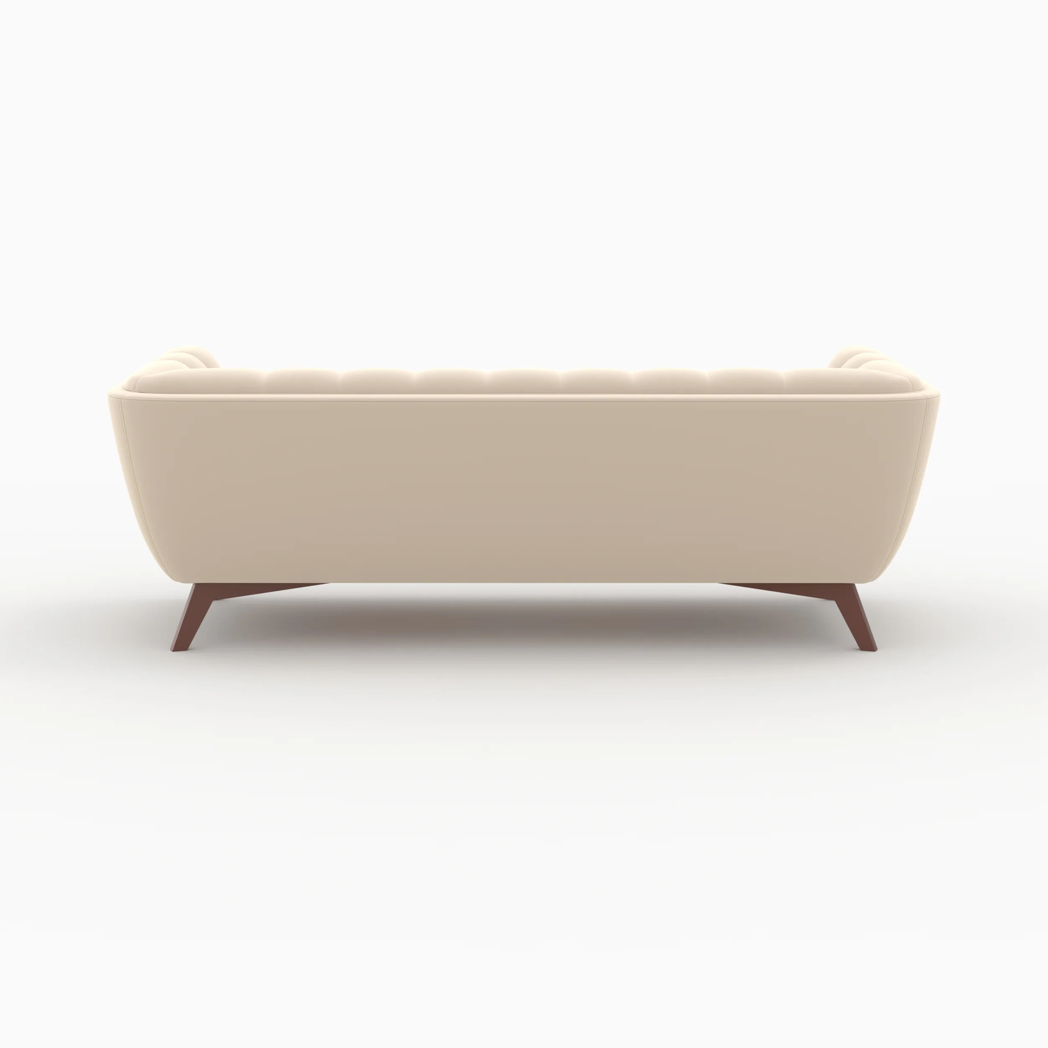 Ensemble canapés en velours beige 5 places - Mona