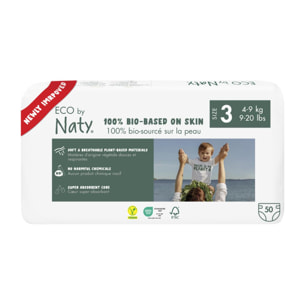Pack de 2 - Naty - 50 Couches écologiques - T3, 4-9kg