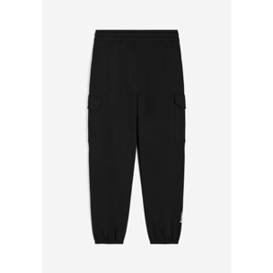 Pantaloni donna in french terry con tasconi stile cargo