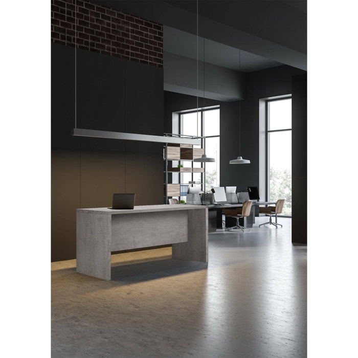 Scrivania in cemento, 69 x 180 x 74.2, Marrone