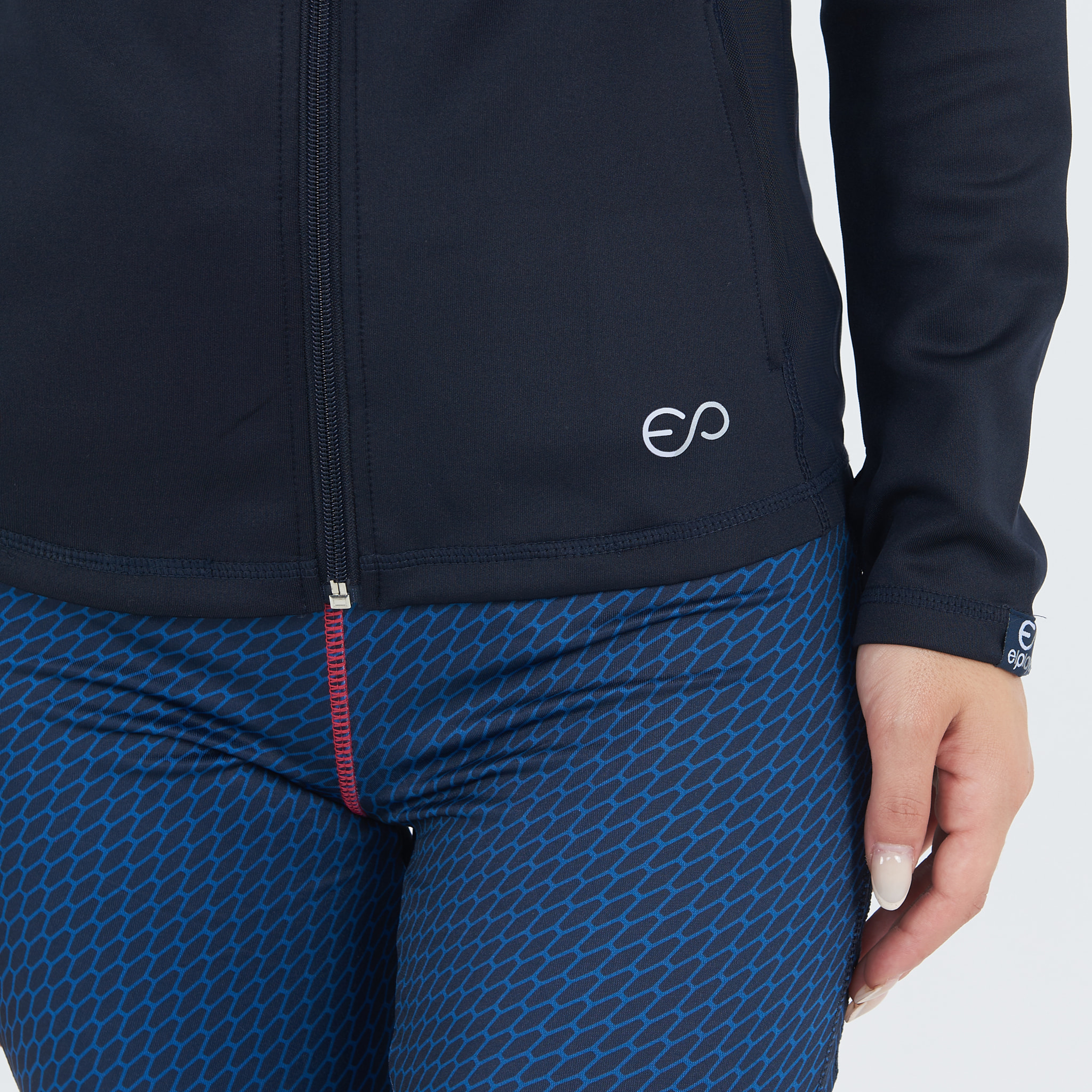 Giacca da running con zip DALAYA blu