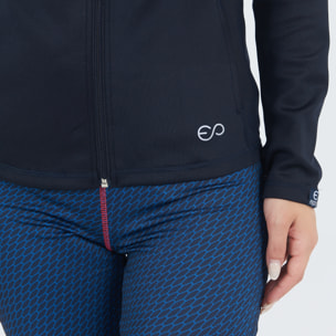 Giacca da running con zip DALAYA blu