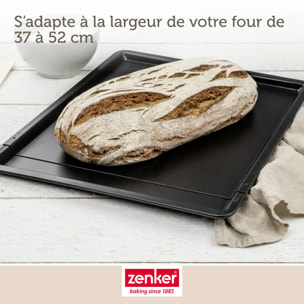Plaque à pâtisserie extensible de 37 x 52 cm Zenker Black Metallic