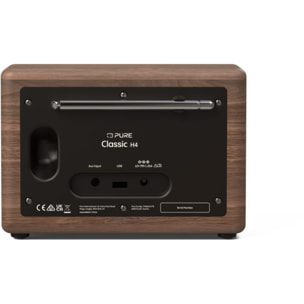 Radio DAB PURE Classic H4 Coffee Black/Walnut